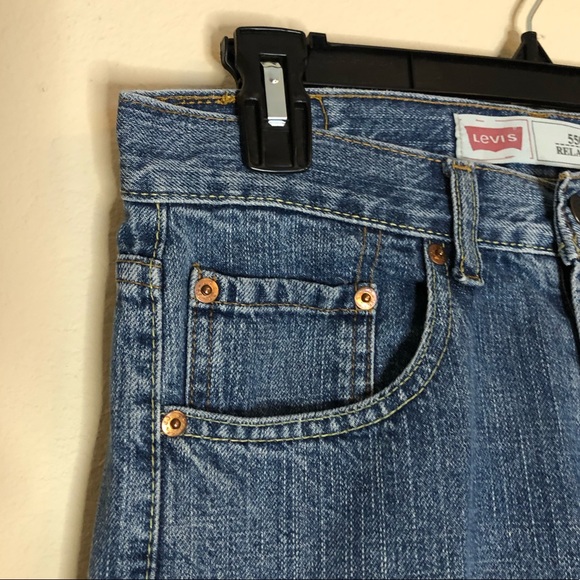 Boys Levi’s 550 Relaxed Fit Denim Blue Jeans - Picture 6 of 15